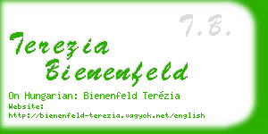 terezia bienenfeld business card